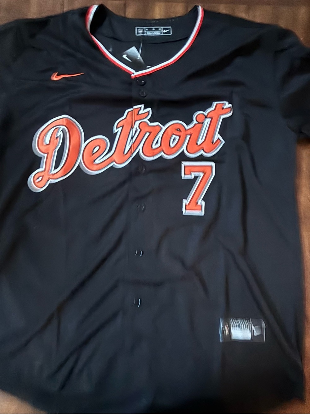 Detroit Tigers Kevin McGonigle Adult XL (Black) Alternate Jersey NWT